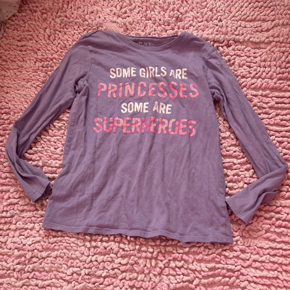 Children’s place purple t shirt L
